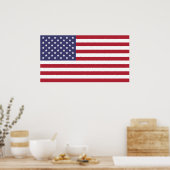 Amerikaanse vlag poster (Keuken)