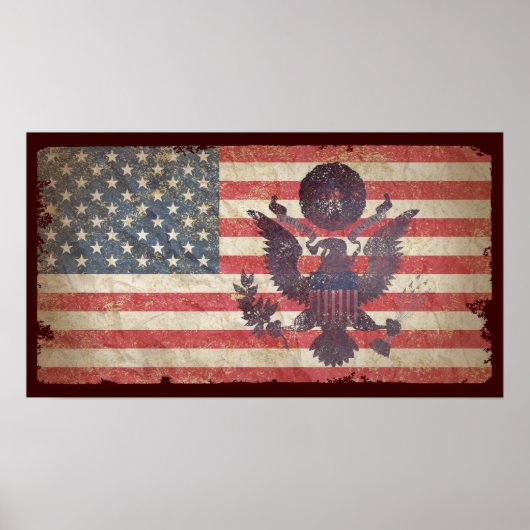 Amerikaanse vlag poster (Voorkant)