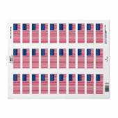 Amerikaanse Vlag Pride Design Etiket (Full Sheet)