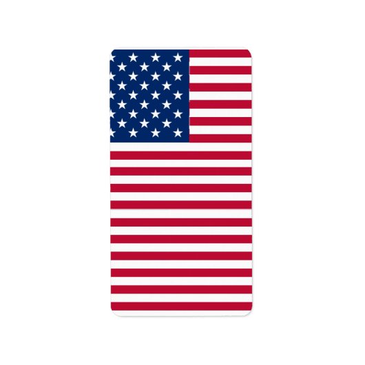 Amerikaanse Vlag Pride Design Etiket (Voorkant)