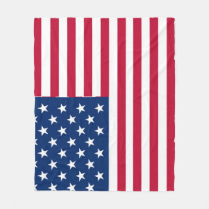 Amerikaanse Vlag Pride Design Fleece Deken