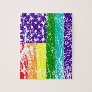 Amerikaanse vlag Pride Legpuzzel