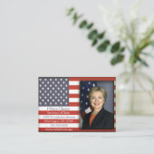 Amerikaanse vlag profielkaarten visitekaartje (Staand voorkant)