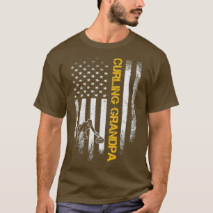 Amerikaanse vlag - Proud Curling Grandpa Curler T-shirt