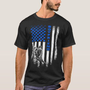 Amerikaanse vlag Proud Hockey Boyvriend S T-shirt