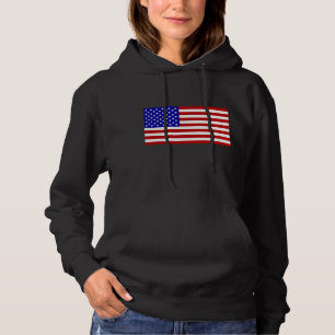 Amerikaanse vlag Pullover Hoodie voor vrouwen