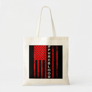 Amerikaanse vlag PUREBLOOD Ik ben pure bloednon-GG Tote Bag