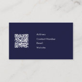 Amerikaanse vlag QR-code Visitekaartje (Achterkant)