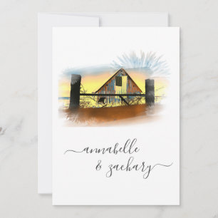 *~* Amerikaanse vlag QR RSVP AR19 Wedding Invita Kaart