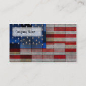 Amerikaanse vlag Quilt Visitekaartje (Achterkant)