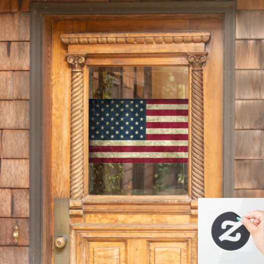 Amerikaanse vlag raamsticker (Huis Deur)