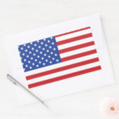 Amerikaanse vlag rechthoekige sticker (Envelop)