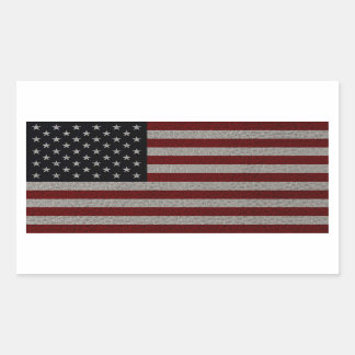 Amerikaanse vlag rechthoekige sticker