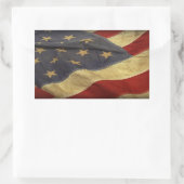 Amerikaanse vlag rechthoekige sticker (Tas)