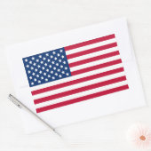 Amerikaanse vlag rechthoekige sticker (Envelop)