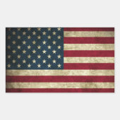 Amerikaanse vlag rechthoekige sticker (Voorkant)