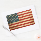 -Amerikaanse vlag Rechthoekige Sticker (Envelop)