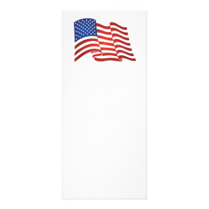 Amerikaanse vlag reclamekaart