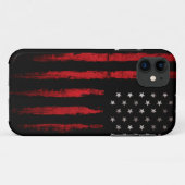 Amerikaanse vlag  RED Case-Mate iPhone Case (Achterkant (horizontaal))