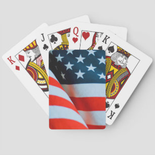 Amerikaanse vlag: Red White en Blue Pokerkaarten
