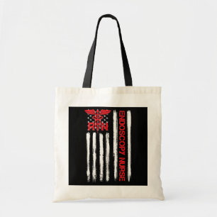 Amerikaanse vlag RN Endoscopie verpleegster Tote Bag