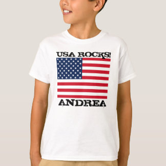 Amerikaanse vlag Rocks T-shirt