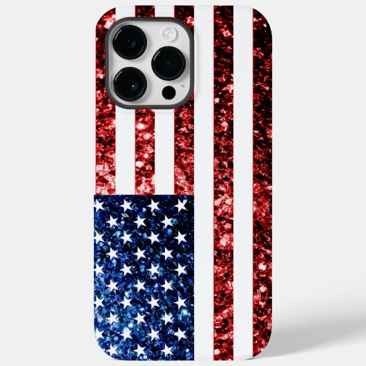 Amerikaanse vlag rode snuitjes Case-Mate iPhone case (Achterkant)