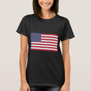 Amerikaanse vlag rode witte blauwe patriottische z t-shirt
