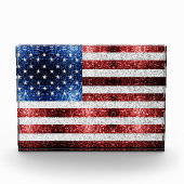 Amerikaanse vlag rode witte snuitjes fotoblokken (Voorkant)