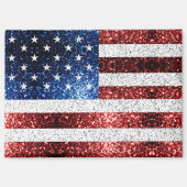 Amerikaanse vlag rode witte snuitjes magneet (Voorkant)