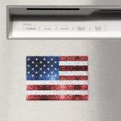Amerikaanse vlag rode witte snuitjes magneet (Insitu (Vaatwasser))