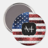 Amerikaanse vlag rode witte spinkelaar magneet (Voorkant / Achterkant)