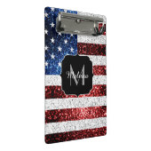 Amerikaanse vlag rode witte spinkelaar mini klembord (Schuin)