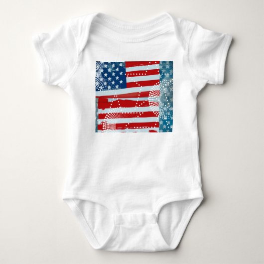 Amerikaanse vlag romper (Voorkant)