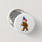 Amerikaanse vlag ronde button 3,2 cm (Voorkant /achterkant)