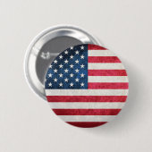 Amerikaanse vlag ronde button 5,7 cm (Voorkant /achterkant)