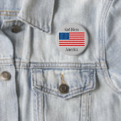 Amerikaanse vlag ronde button 5,7 cm (In situ)