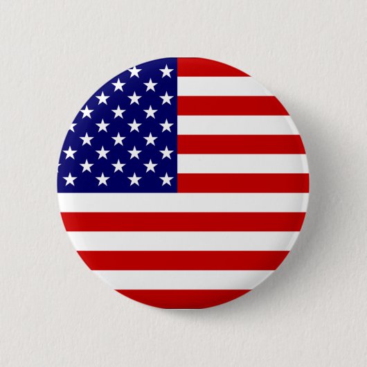 Amerikaanse vlag ronde button 5,7 cm (Voorkant)