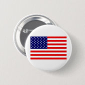 Amerikaanse vlag ronde button 5,7 cm (Voorkant /achterkant)
