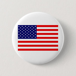Amerikaanse vlag ronde button 5,7 cm
