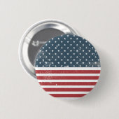 Amerikaanse vlag ronde button 5,7 cm (Voorkant /achterkant)