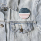 Amerikaanse vlag ronde button 5,7 cm (In situ)