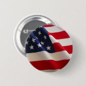 Amerikaanse vlag ronde button 5,7 cm (Voorkant /achterkant)