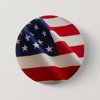 Amerikaanse vlag ronde button 5,7 cm