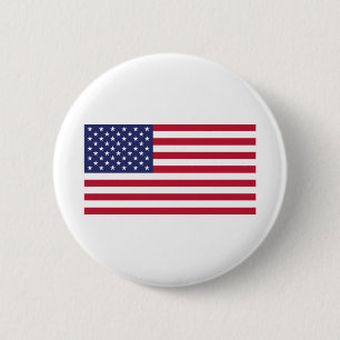 Amerikaanse vlag ronde button 5,7 cm