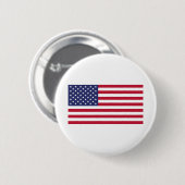Amerikaanse vlag ronde button 5,7 cm (Voorkant /achterkant)