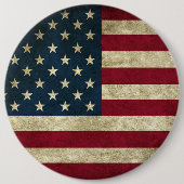 Amerikaanse vlag ronde button 6,0 cm (Voorkant)