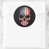  Amerikaanse vlag Ronde Sticker (Tas)