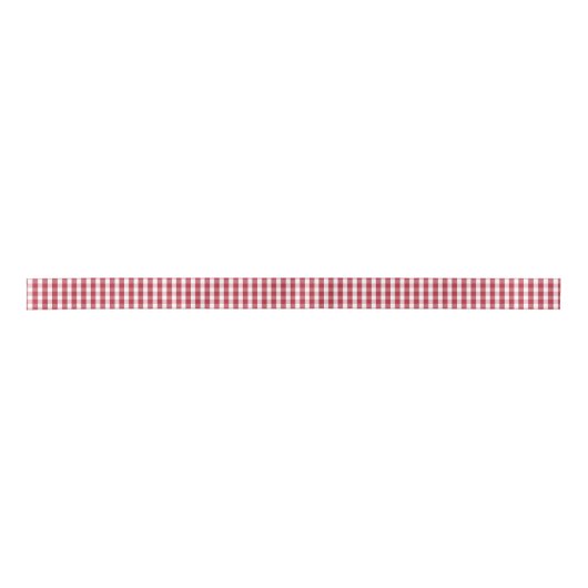 Amerikaanse vlag Rood en Witte Gingham gecontrolee Lint (Voorkant)