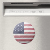 Amerikaanse vlag Rood Wit Blauw Amerika Geometrisc Magneet (Insitu (Vaatwasser))